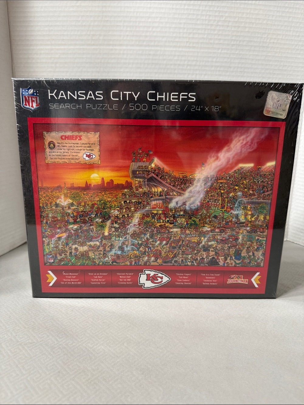 NFL Kansas City Chiefs Football Jigsaw Puzzle 500 Piece Find Joe Series New